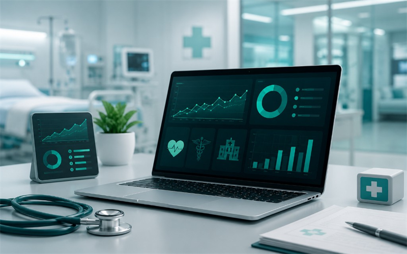 Solución digital para clínicas y salud — dashboard médico y gestión de datos