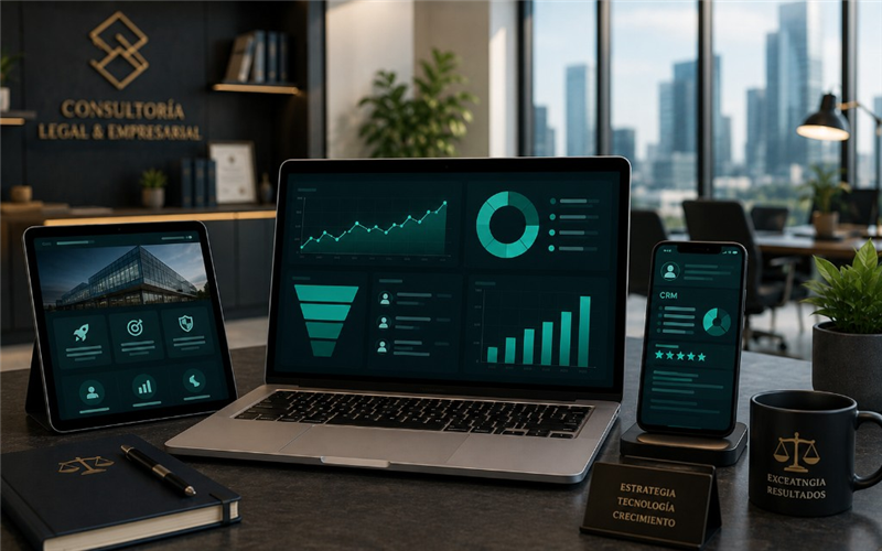 Solución digital para servicios profesionales — consultoría, CRM y posicionamiento